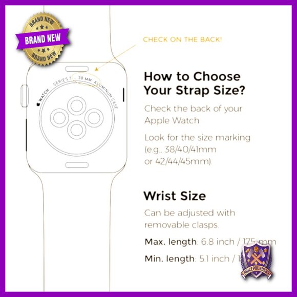 Stainless Steel Apple Watch Band Adjustable Classic Elegant Minimal Chic Strap - Picture 6 of 7